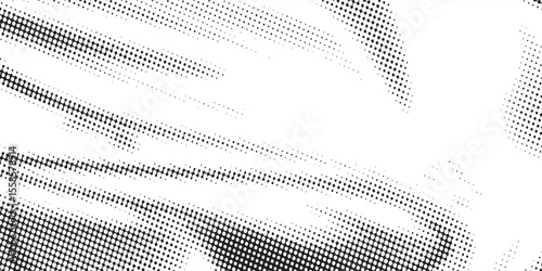 Abstract halftone wave dotted background. Futuristic twisted grunge pattern, dot, circles. Vector modern