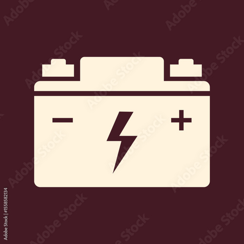 Car battery trendy vector art design superb amazing colorful useful illustration
