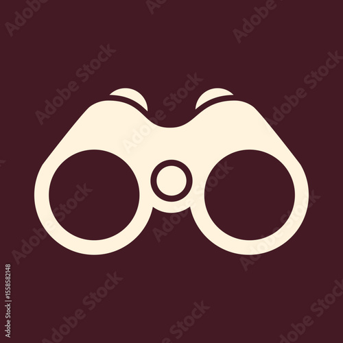 Binoculars trendy vector art design superb amazing colorful useful illustration