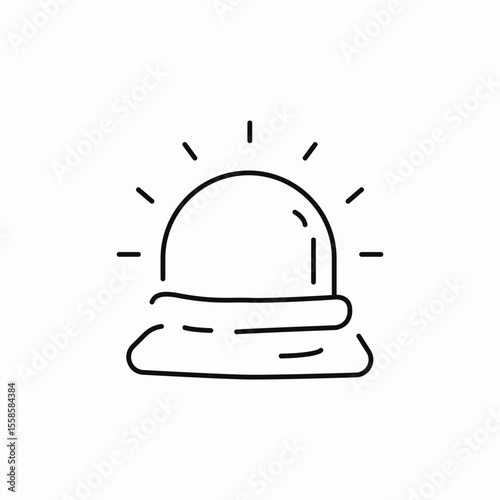alarm siren icon sign vector
