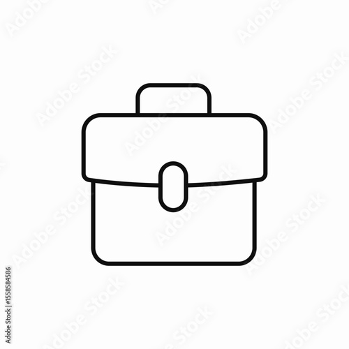 briefcase portfolio icon sign vector