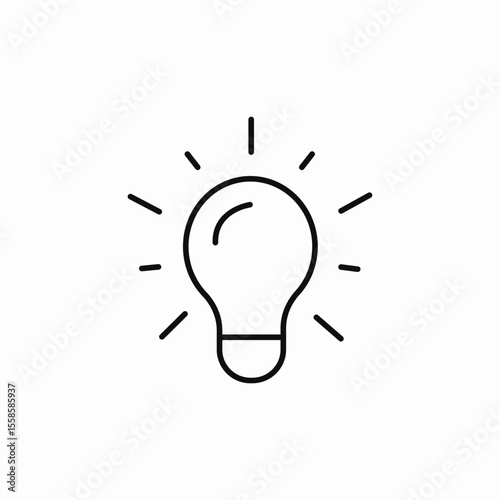 light bulb idea icon sign vector