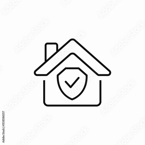 property insurance icon sign vector