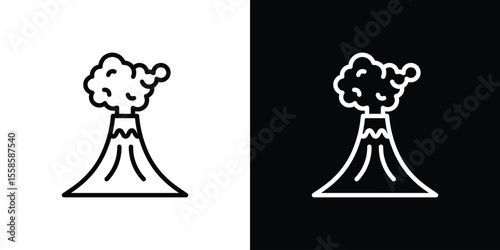 Volcano icon vector, Symbol, logo illustrations