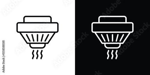 Smoke detector icon vector, Symbol, logo illustrations
