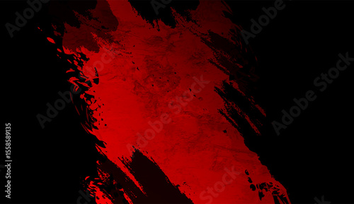 Dark red abstract grunge blot texture retro background. Vector graphic vintage design