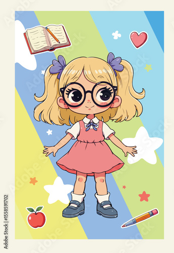 Cute idol girl School supplies 2