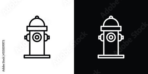 Fire hydrant icon vector, Symbol, logo illustrations