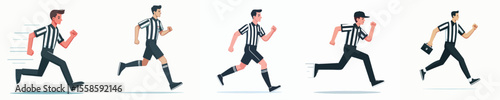 a bunch of referee vectors running