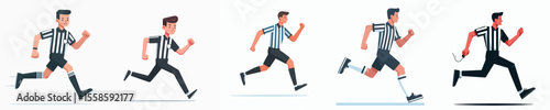 a bunch of referee vectors running