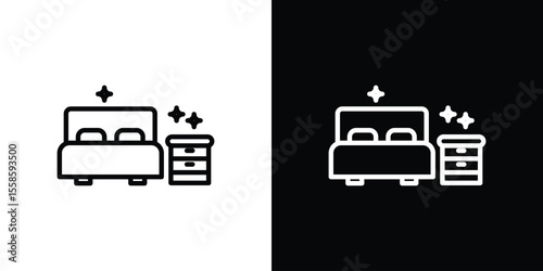 Clean Room icon. Isolated object on a black and white background.
