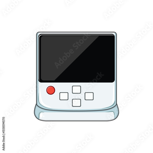 pm25 air quality monitor cartoon vector illustration