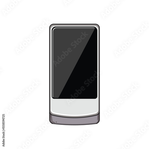 temperature air quality monitor cartoon vector illustration