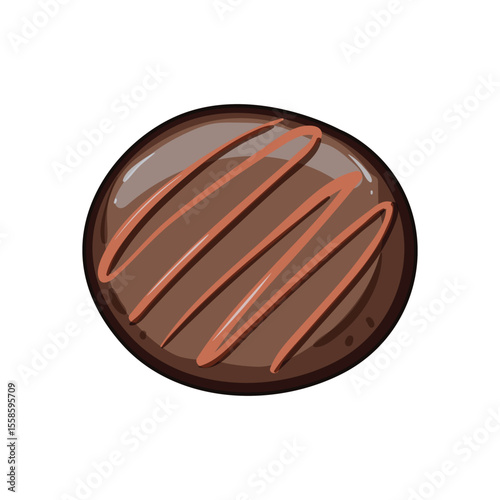 shortbread biscuit cookie cartoon vector illustration