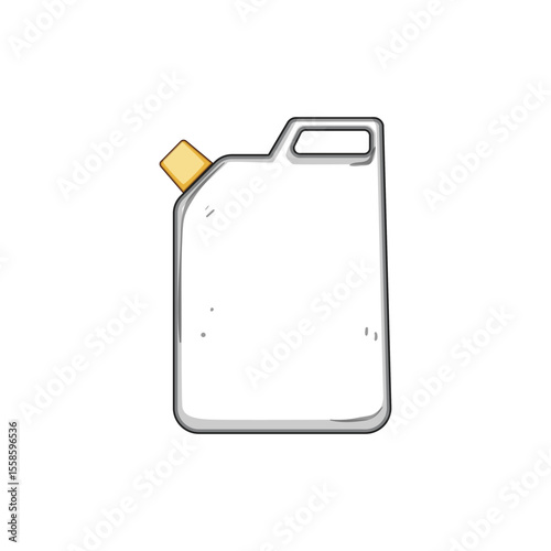 airtight canister plastic cartoon vector illustration