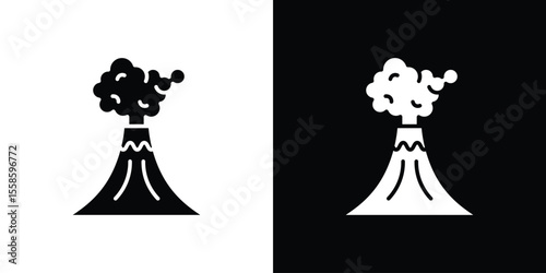 Volcano icon vector, Symbol, logo illustrations