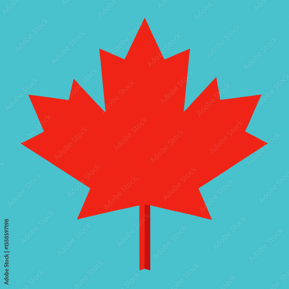 Canadian maple leaf vector illustration: a red maple leaf design, a national symbol and icon, perfect for banners, badges, and sale promotions Canadian maple leaf vector illustration: a red maple leaf design, a national symbol and icon, perfect for banners, badges, and sale promotions