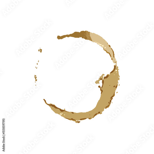 vinegar coffee stain cartoon vector illustration