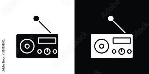 Radio icon vector, Symbol, logo illustrations