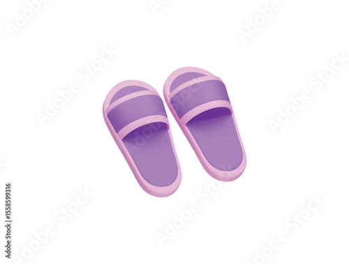 slipper icon 3d illustration render