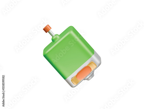 electric motor icon 3d illustration render