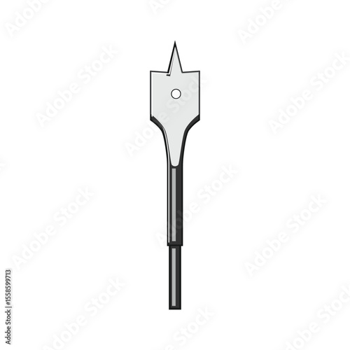 hole drill bit cartoon vector illustration