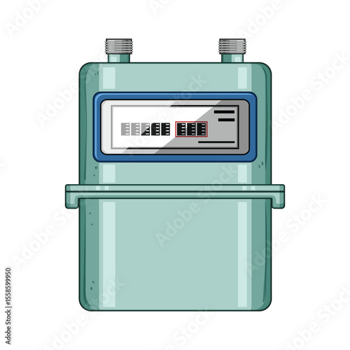 calibration gas meter cartoon vector illustration