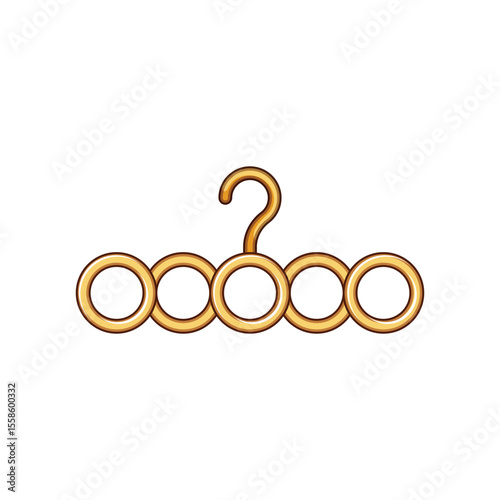 storage hanger plastic cartoon vector illustration