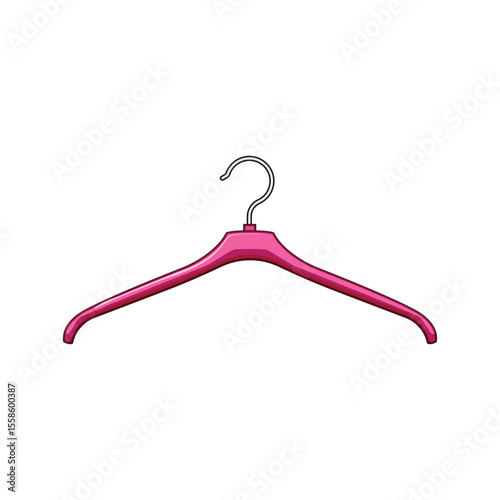 lightweight hanger plastic cartoon vector illustration