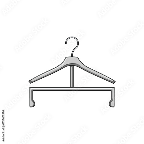 ecofriendly hanger plastic cartoon vector illustration