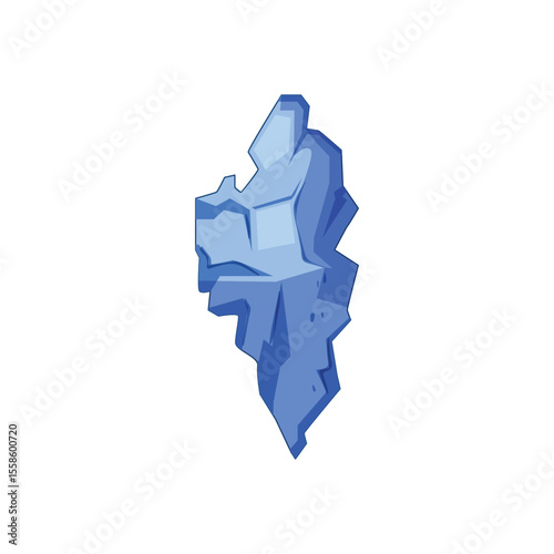ocean iceberg cartoon vector illustration