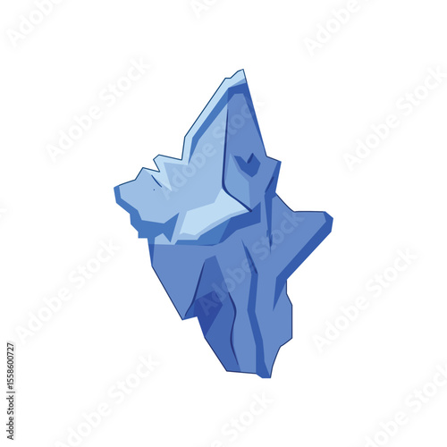 polar iceberg cartoon vector illustration