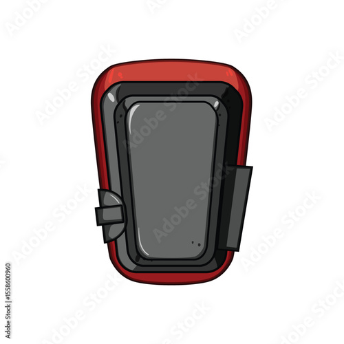 foam knee pads cartoon vector illustration