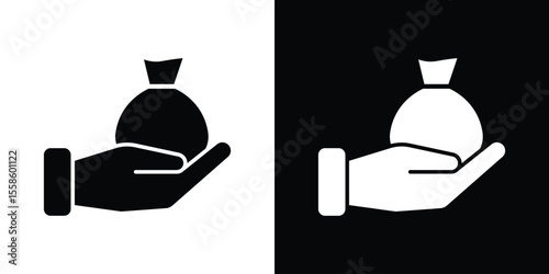 Inheritance law icon Vector illustration in solid and black and white. EPS10