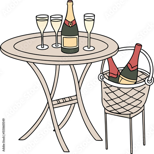 table and chairs
