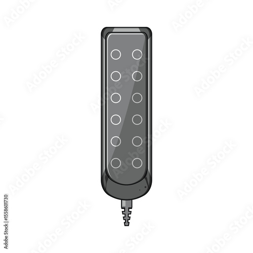 positioning medical bed control cartoon vector illustration