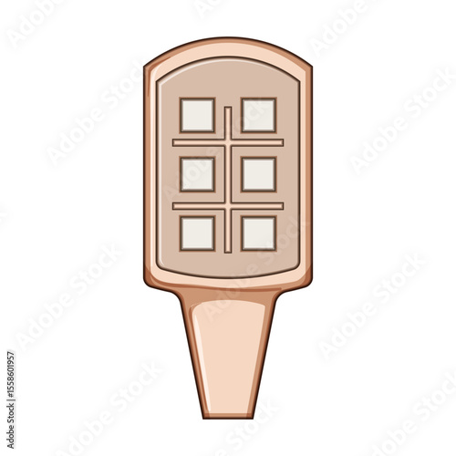 footrest medical bed control cartoon vector illustration