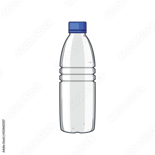 ecofriendly milk bottle plastic cartoon vector illustration