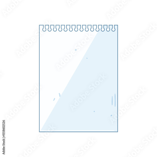 s notebook line page cartoon vector illustration