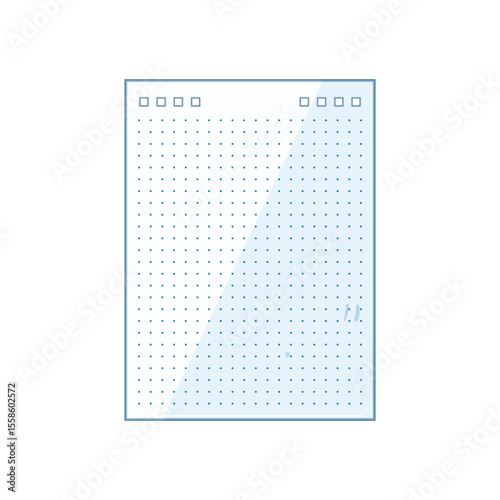 journal notebook line page cartoon vector illustration