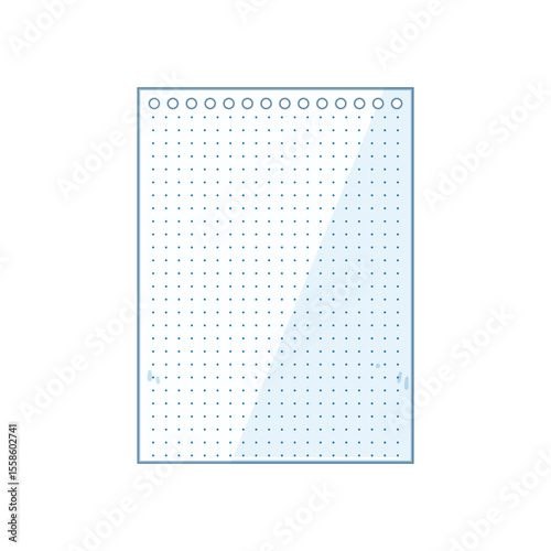 college notebook line page cartoon vector illustration