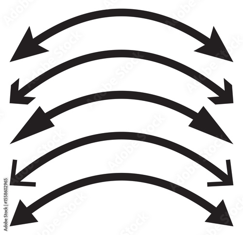 Dual arrow icon set. Double arrow icon set . Two side arrows icon vector illustration. Direction symbols, up and down sign. Variety colors Duel arrows icon. Eps 10