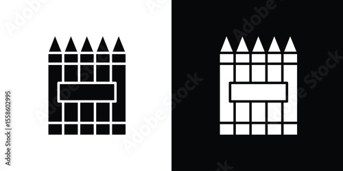 Crayon icon vector, Symbol, logo illustrations