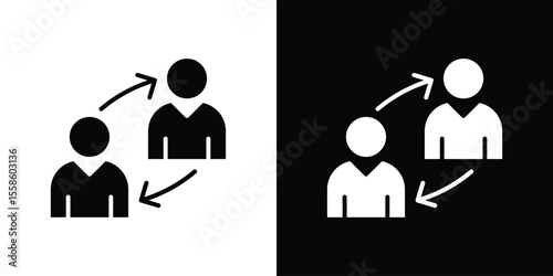 Coordinate icon Vector illustration in solid and black and white. EPS10