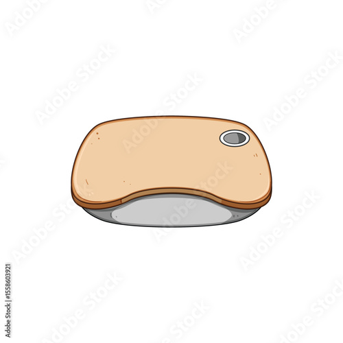 outdoor portable lap desk cartoon vector illustration