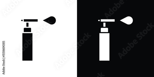 Blowtorch icon Vector illustration in solid and black and white. EPS10