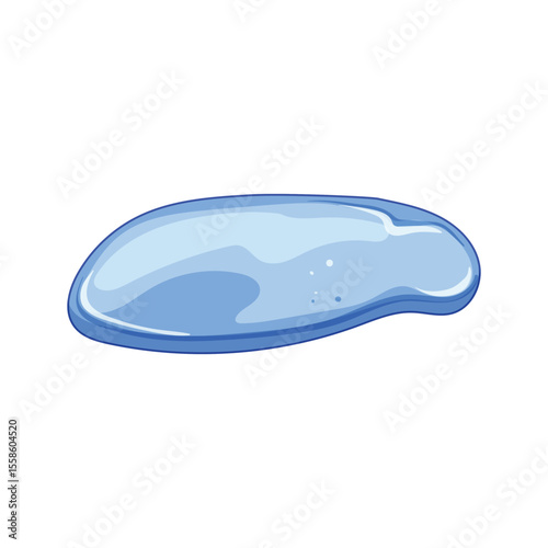 pool puddle cartoon vector illustration