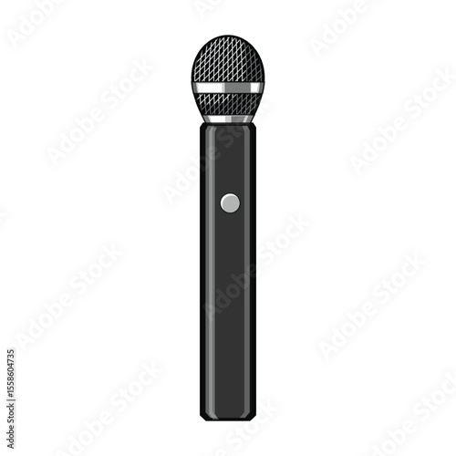 shotgun radio microphone cartoon vector illustration