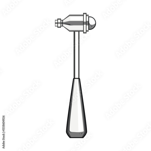 percussion reflex hammer cartoon vector illustration