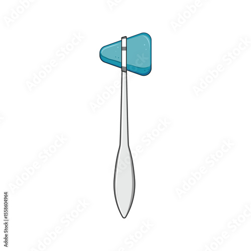 examination reflex hammer cartoon vector illustration